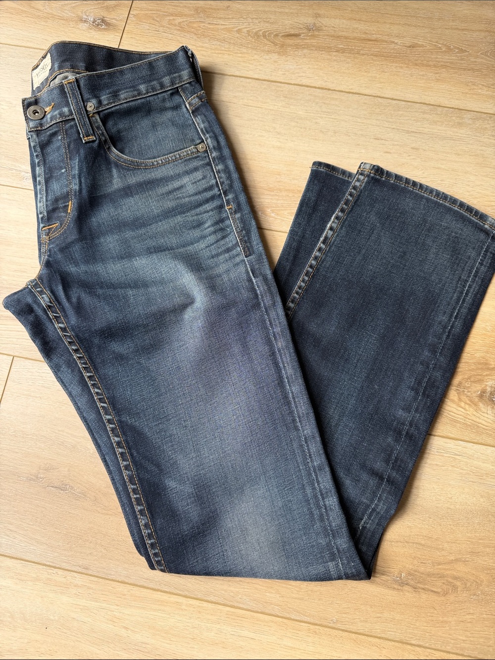 Hudson Jeans Men's Straight Denim in Dark and Faded Blue